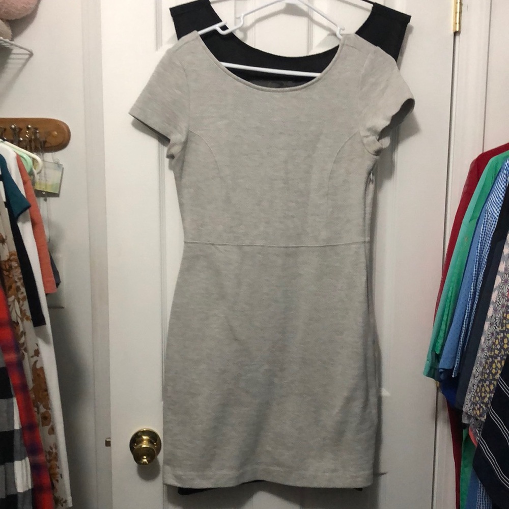 Banana Republic gray sweatshirt dress